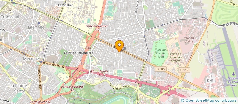 localisation de l'entreprise MONSIEUR DOMINIQUE CLEMENT  BRON