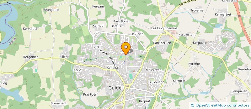 localisation de l'entreprise MONSIEUR DOMINIQUE CLOAREC à GUIDEL