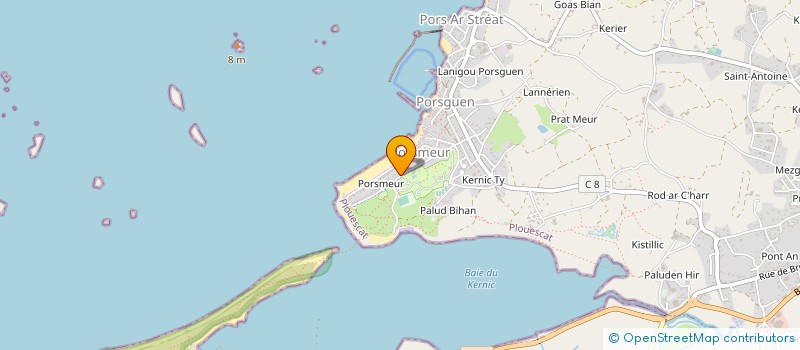 localisation de l'entreprise MONSIEUR DOMINIQUE COQUART  PLOUESCAT