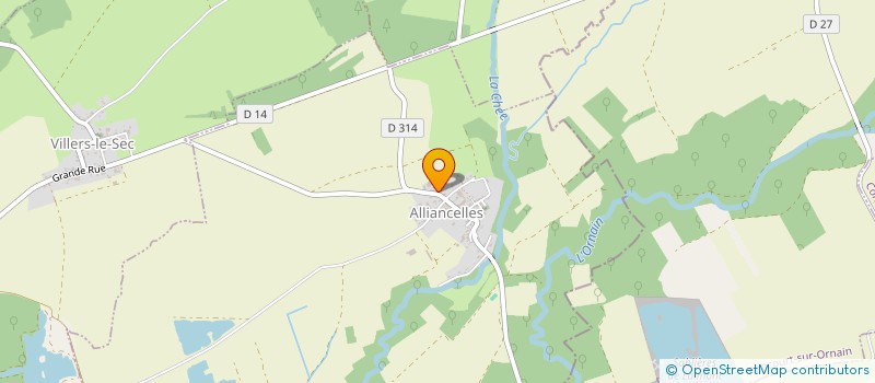 localisation de l'entreprise MONSIEUR DOMINIQUE CORDELOIS  ALLIANCELLES