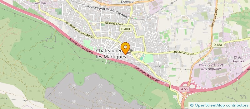 localisation de l'entreprise MONSIEUR DOMINIQUE CORTES à CHATEAUNEUF-LES-MARTIGUES