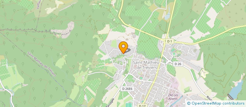 localisation de l'entreprise MONSIEUR DOMINIQUE COSTECHARAYRE  SAINT-MATHIEU-DE-TREVIERS