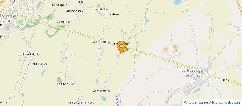 localisation de l'entreprise MONSIEUR DOMINIQUE COULON à MARTIGNE-SUR-MAYENNE