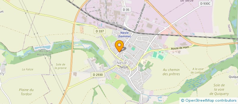 localisation de l'entreprise MONSIEUR DOMINIQUE COURBOIN à NESLE