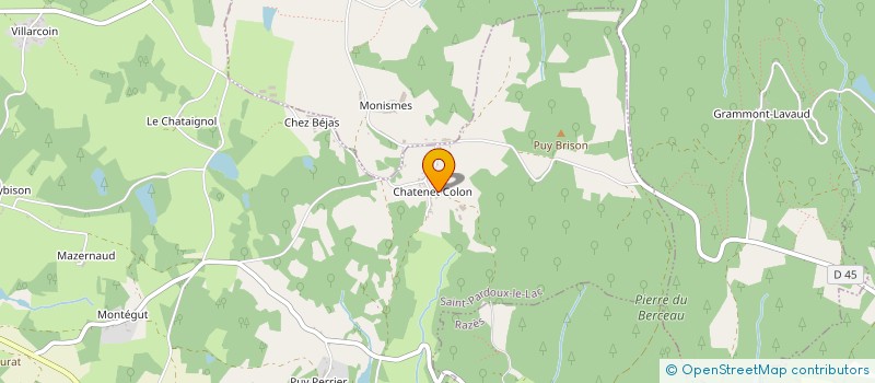 localisation de l'entreprise MONSIEUR DOMINIQUE COURIVAUD à SAINT-PARDOUX-LE-LAC