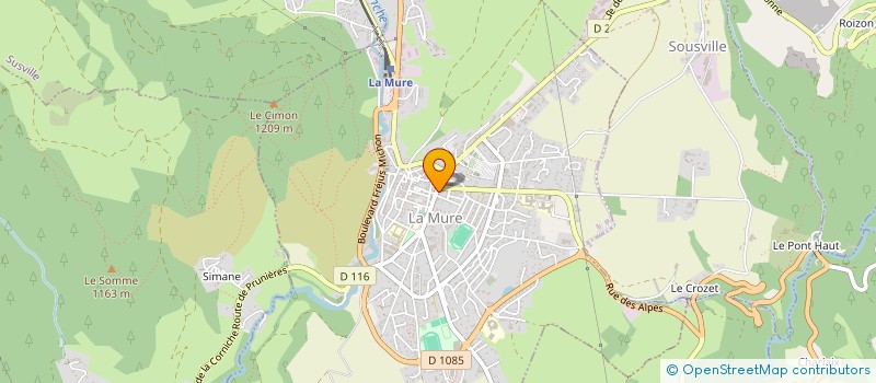 localisation de l'entreprise MONSIEUR DOMINIQUE CRETTON  LA MURE