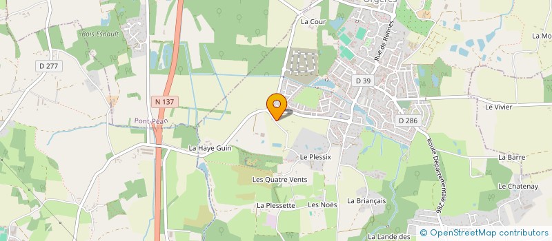 localisation de l'entreprise MONSIEUR DOMINIQUE CROCHU  ORGERES