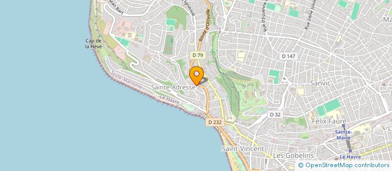 localisation de l'entreprise MONSIEUR DOMINIQUE CROIX  SAINTE-ADRESSE