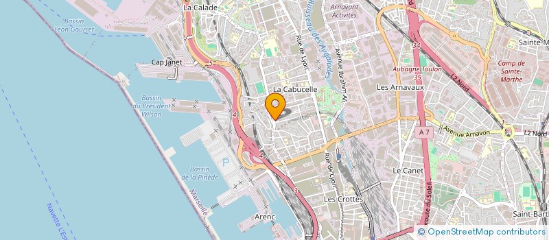 localisation de l'entreprise MONSIEUR DOMINIQUE CROUZET à MARSEILLE