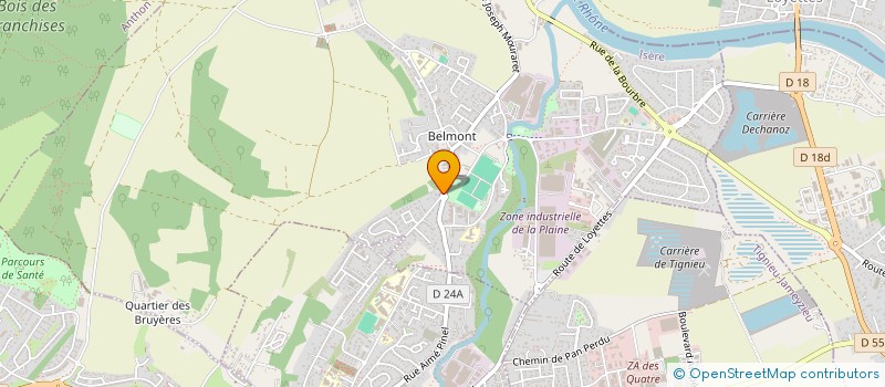 localisation de l'entreprise MONSIEUR DOMINIQUE CROZE  SAINT-VINCENT-BRAGNY