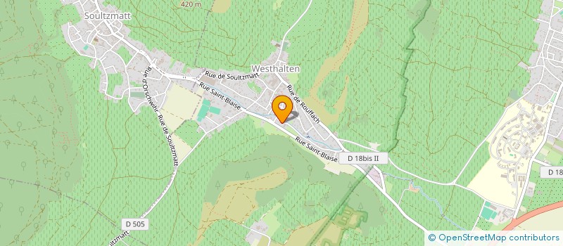 localisation de l'entreprise MONSIEUR DOMINIQUE CRUPEL  WESTHALTEN