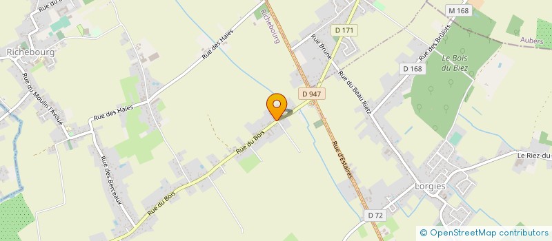 localisation de l'entreprise MONSIEUR DOMINIQUE CUVELIER à RICHEBOURG