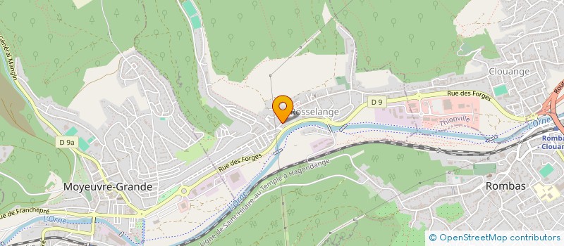 localisation de l'entreprise MONSIEUR DOMINIQUE D'ANDREA  ROSSELANGE