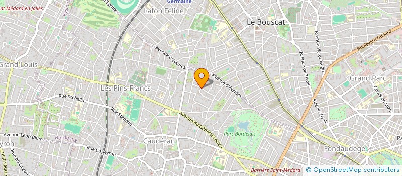 localisation de l'entreprise MONSIEUR DOMINIQUE DABADIE à BORDEAUX