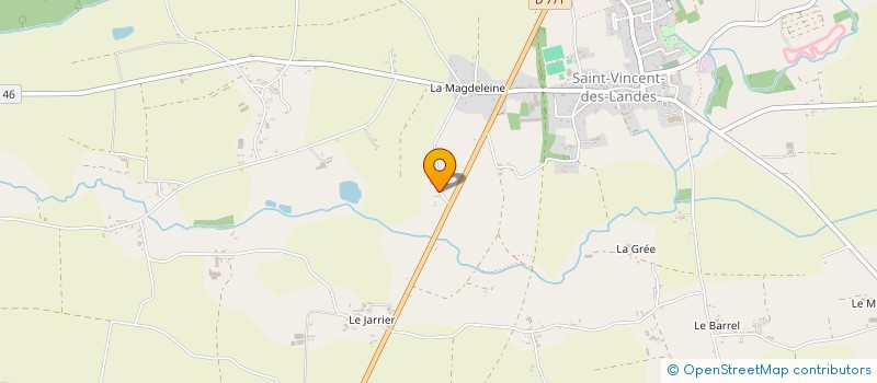 localisation de l'entreprise MONSIEUR DOMINIQUE DAGUIN  SAINT-VINCENT-DES-LANDES