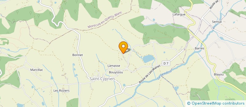 localisation de l'entreprise MONSIEUR DOMINIQUE DALBERGUE  PORTE-DU-QUERCY