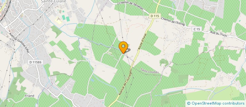 localisation de l'entreprise MONSIEUR DOMINIQUE DALENS  SAINT-LOUBES