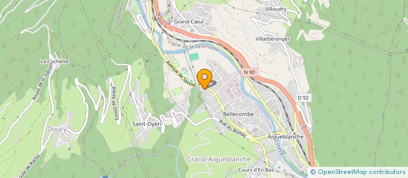 localisation de l'entreprise MONSIEUR DOMINIQUE DALL AGNOL  GRAND-AIGUEBLANCHE