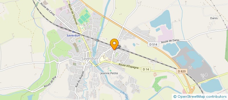 localisation de l'entreprise MONSIEUR DOMINIQUE DALLEAU à SAVERDUN