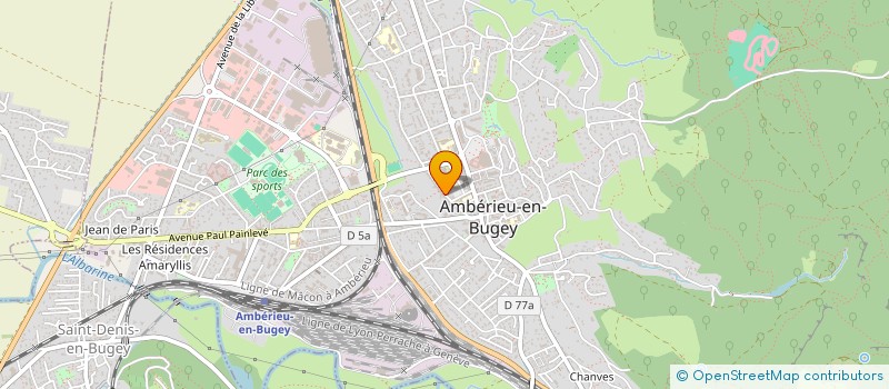 localisation de l'entreprise MONSIEUR DOMINIQUE DALLOZ à AMBERIEU-EN-BUGEY