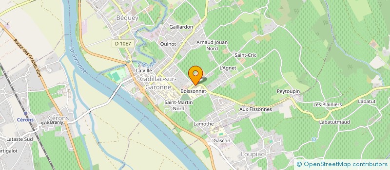 localisation de l'entreprise MONSIEUR DOMINIQUE DANDELOT  CADILLAC-SUR-GARONNE