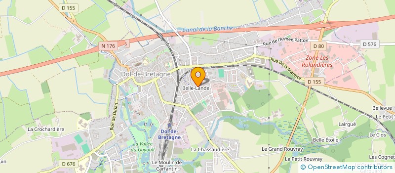 localisation de l'entreprise MONSIEUR DOMINIQUE DANIEL  DOL-DE-BRETAGNE