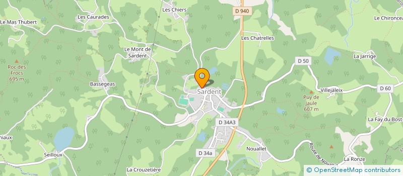 localisation de l'entreprise MONSIEUR DOMINIQUE DAUVERGNE à SARDENT