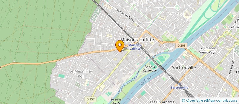 localisation de l'entreprise MONSIEUR DOMINIQUE DAVEZAC  MAISONS-LAFFITTE