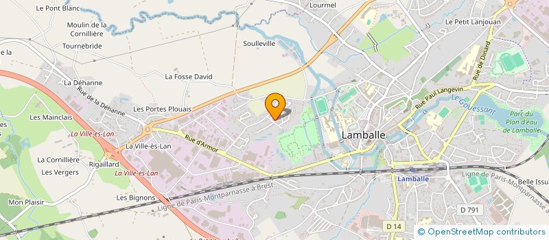localisation de l'entreprise MONSIEUR DOMINIQUE DAVID à LAMBALLE-ARMOR
