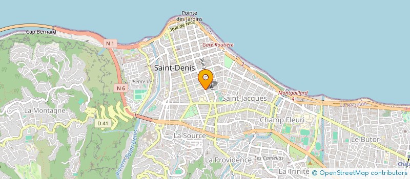 localisation de l'entreprise MONSIEUR DOMINIQUE DE FONDAUMIERE  LA PLAINE-DES-PALMISTES