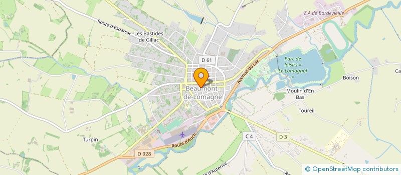 localisation de l'entreprise MONSIEUR DOMINIQUE DE LANTIVY DE TREDION  BEAUMONT-DE-LOMAGNE