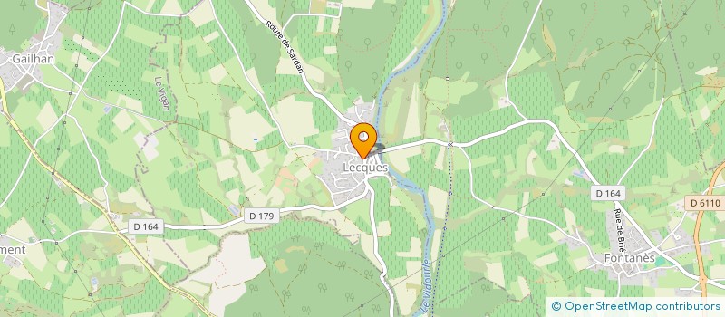 localisation de l'entreprise MONSIEUR DOMINIQUE DE LAPASSE  LECQUES