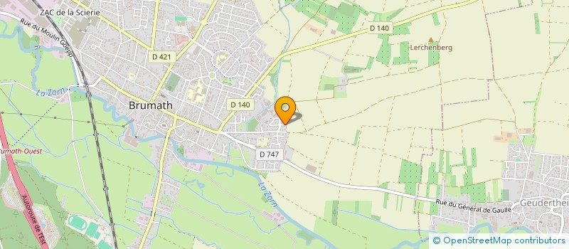 localisation de l'entreprise MONSIEUR DOMINIQUE DE RIZ  BRUMATH