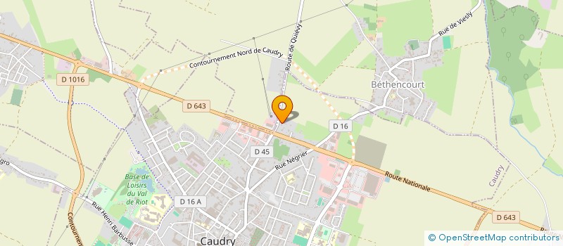 localisation de l'entreprise MONSIEUR DOMINIQUE DE WEVER  BETHENCOURT