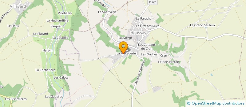 localisation de l'entreprise MONSIEUR DOMINIQUE DEBIEVRE à HOUSSAY