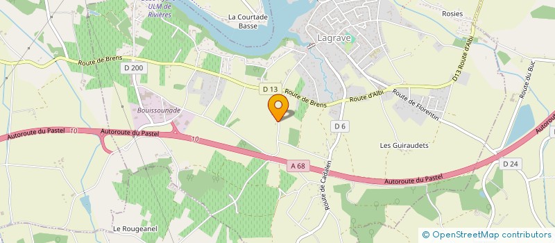 localisation de l'entreprise MONSIEUR DOMINIQUE DEBUIRE  LAGRAVE