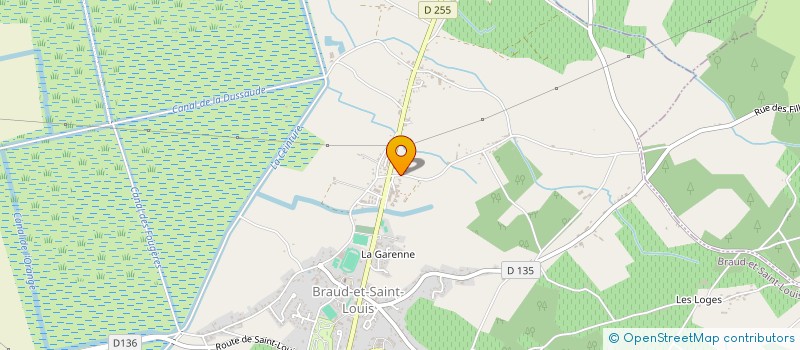 localisation de l'entreprise MONSIEUR DOMINIQUE DECOURT  BRAUD-ET-SAINT-LOUIS