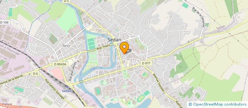 localisation de l'entreprise MONSIEUR DOMINIQUE DEDIEU  SEDAN