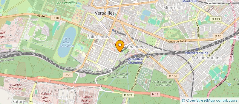 localisation de l'entreprise MONSIEUR DOMINIQUE DEFONTAINES à VERSAILLES