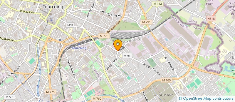 localisation de l'entreprise MONSIEUR DOMINIQUE DEJAEGHER  WATTRELOS