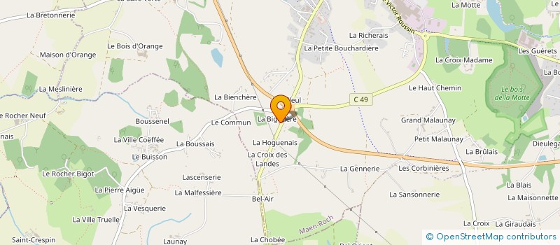 localisation de l'entreprise MONSIEUR DOMINIQUE DELAMARCHE à MAEN ROCH