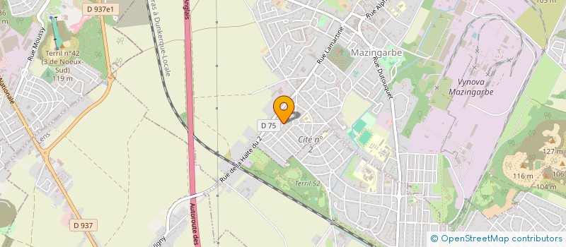 localisation de l'entreprise MONSIEUR DOMINIQUE DELETTRE  MAZINGARBE