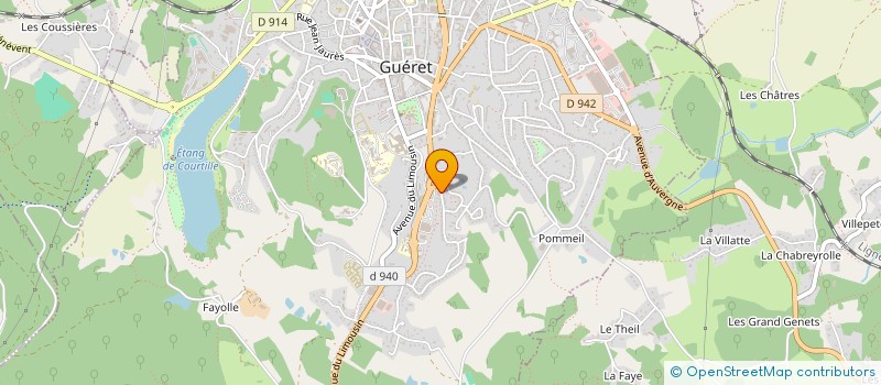 localisation de l'entreprise MONSIEUR DOMINIQUE DELHOUME à GUERET