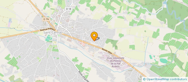 localisation de l'entreprise MONSIEUR DOMINIQUE DELIGNAT  SAINT-CANNAT