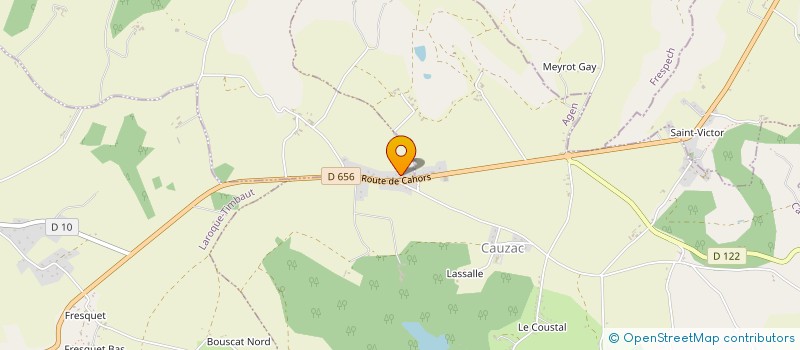 localisation de l'entreprise MONSIEUR DOMINIQUE DELINEAU  CASSIGNAS