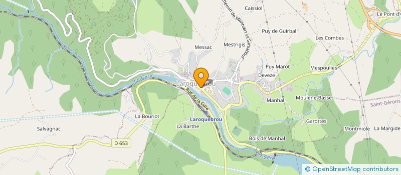 localisation de l'entreprise MONSIEUR DOMINIQUE DELPEUCH à LAROQUEBROU