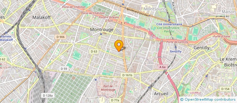 localisation de l'entreprise MONSIEUR DOMINIQUE DELSOL  MONTROUGE