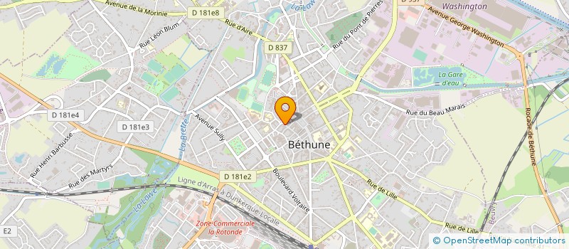 localisation de l'entreprise MONSIEUR DOMINIQUE DEMALINE à BETHUNE