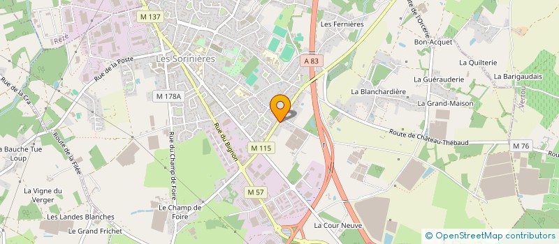 localisation de l'entreprise MONSIEUR DOMINIQUE DEMONT à LES SORINIERES