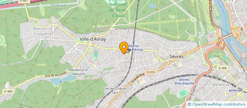 localisation de l'entreprise MONSIEUR DOMINIQUE DENNIEL  VILLE-D'AVRAY